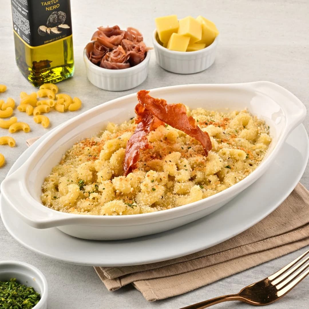 Truffle Mac & Cheese with Prosciutto