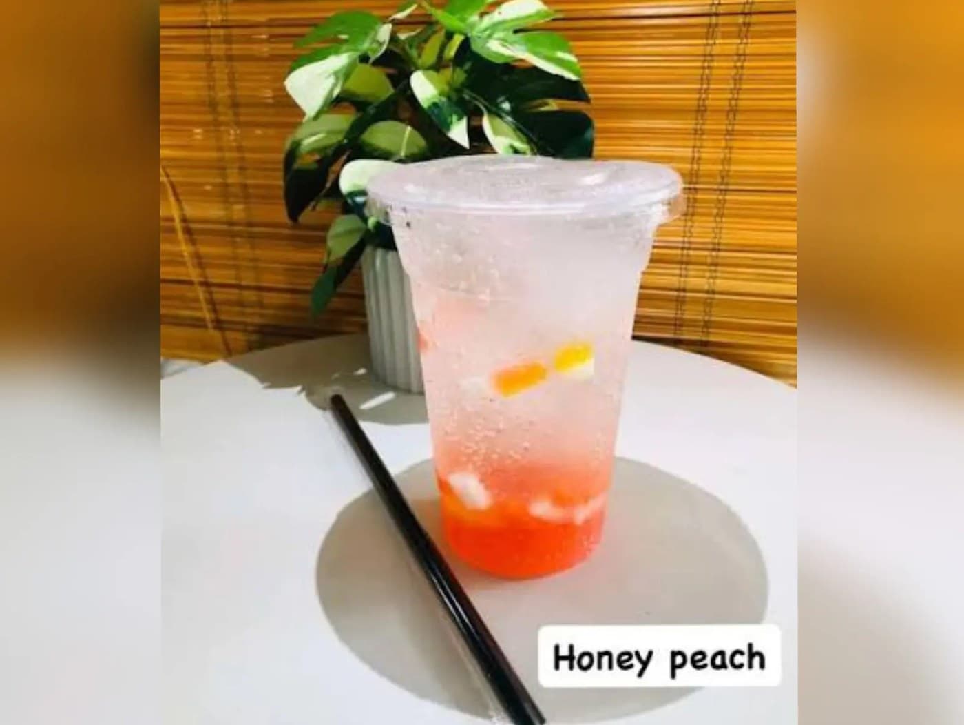 Honey Peach Fruit Soda 16oz