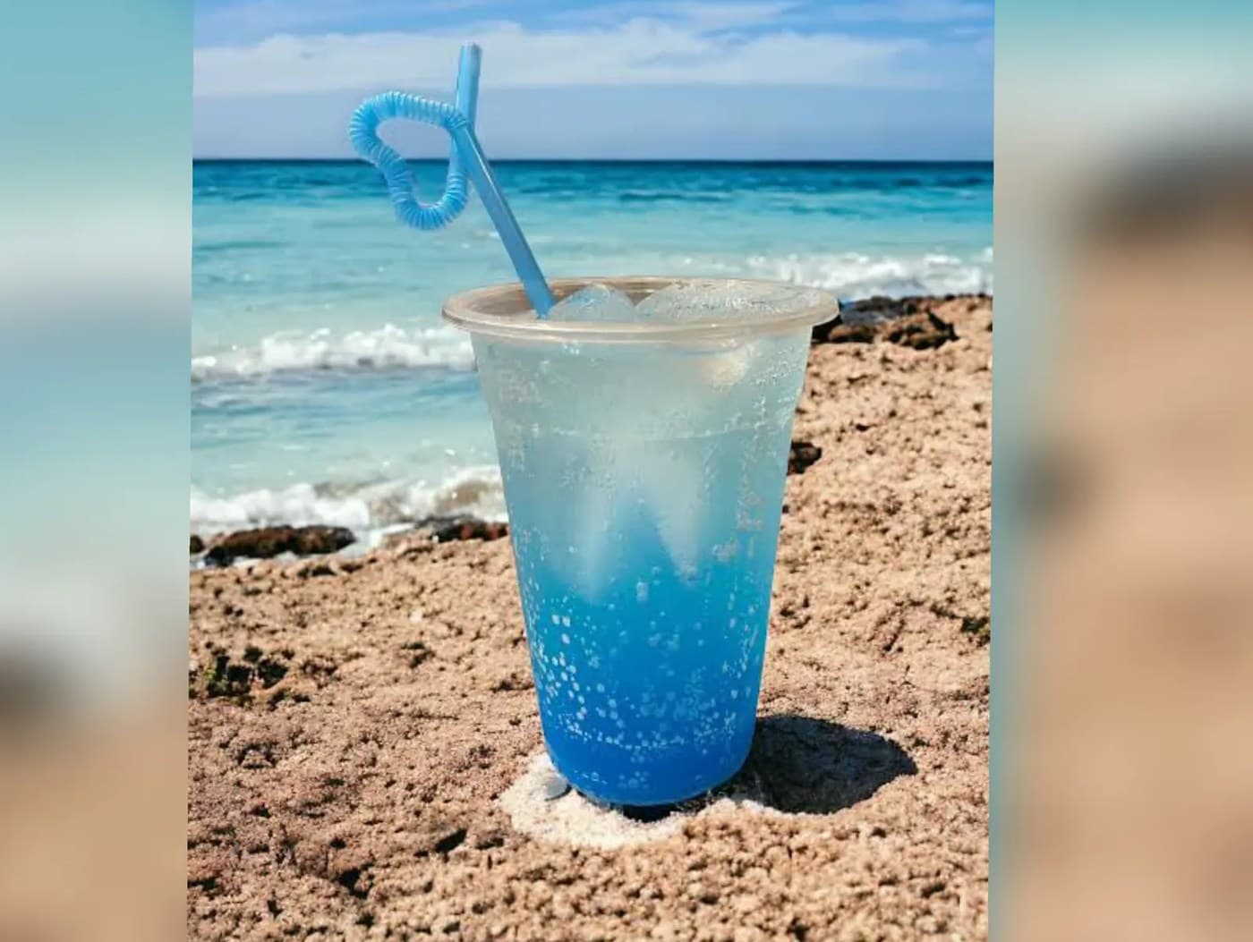 Blue Lemonade Fruit Soda 16oz