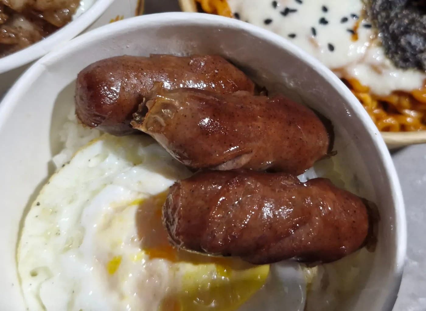 Rice,Sausage With Egg