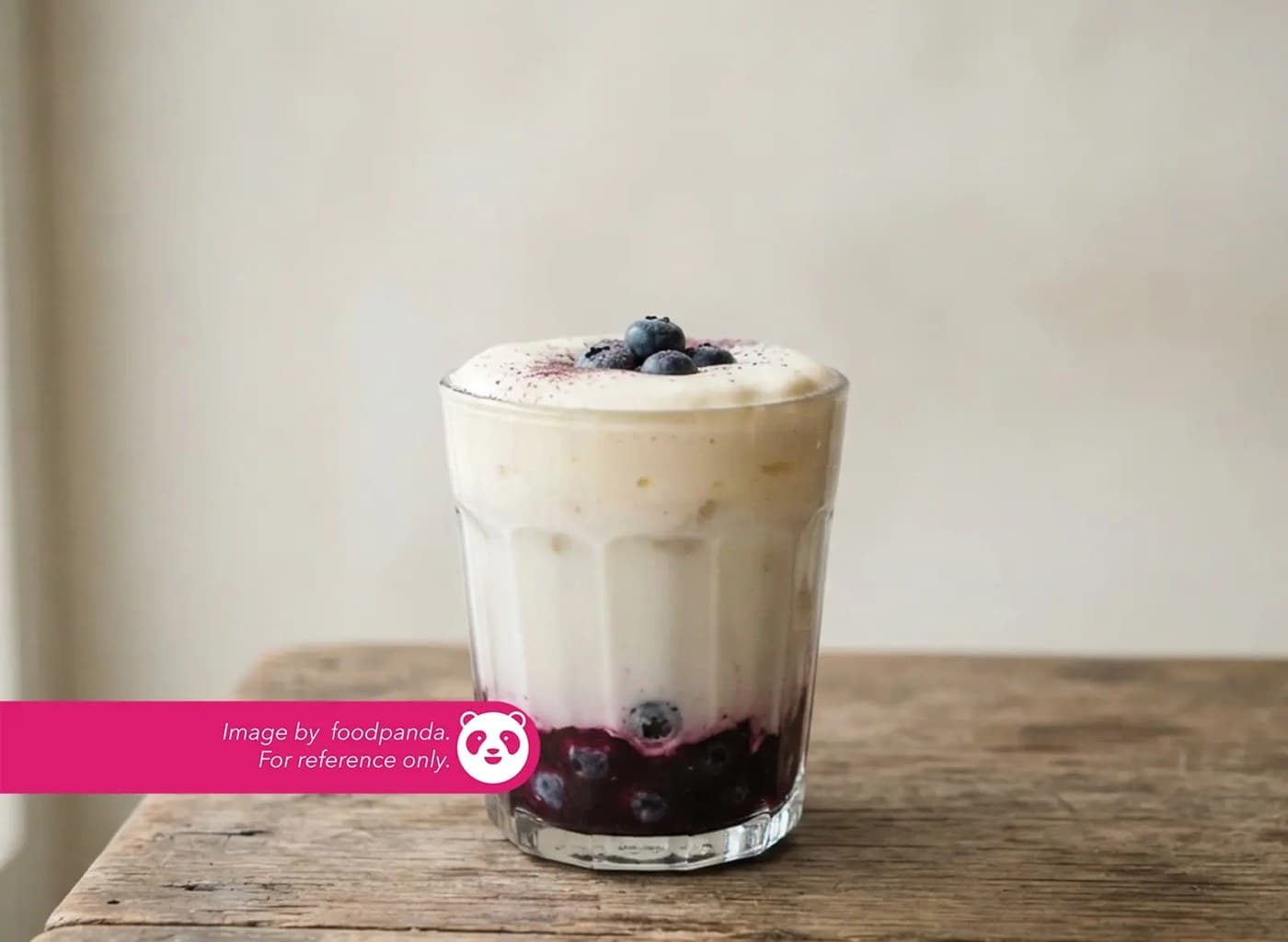 Blueberry Milk With Cream Cheese Foam 16Oz