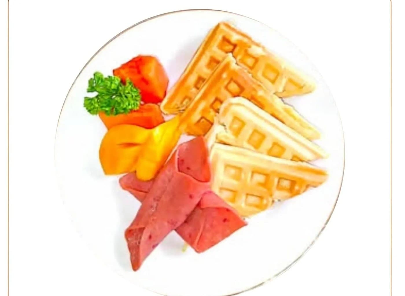Bacon Or Ham Waffle