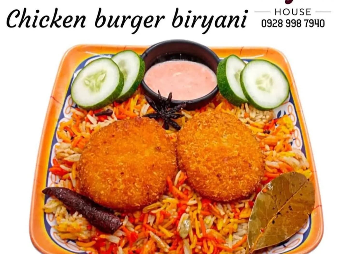 Chicken Burger Biryani
