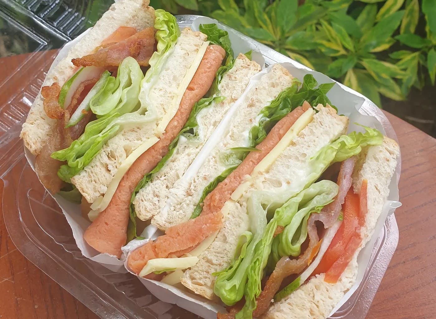 Meat-Loaded Sandwich