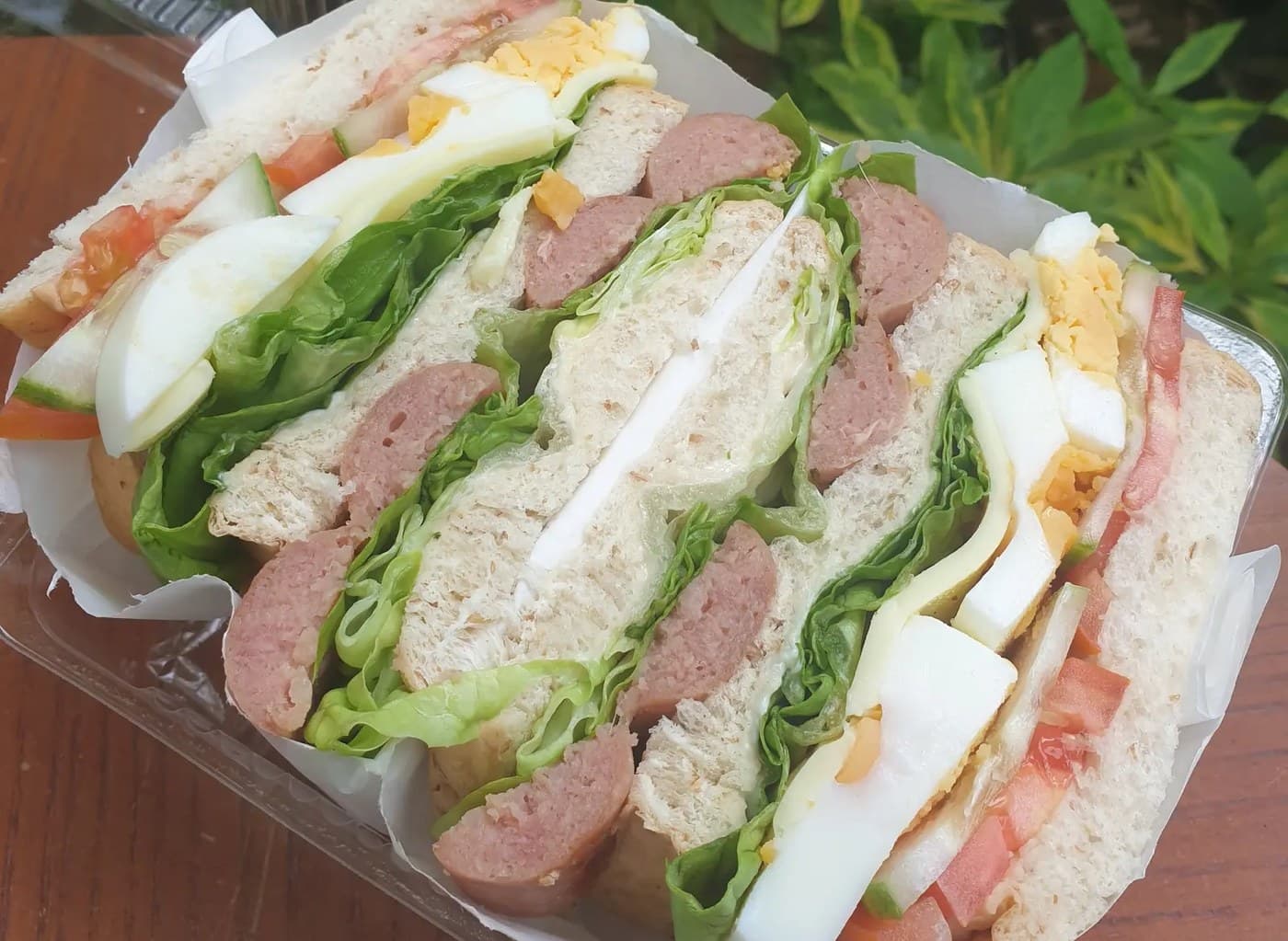 Meaty Frankfurter Sandwich