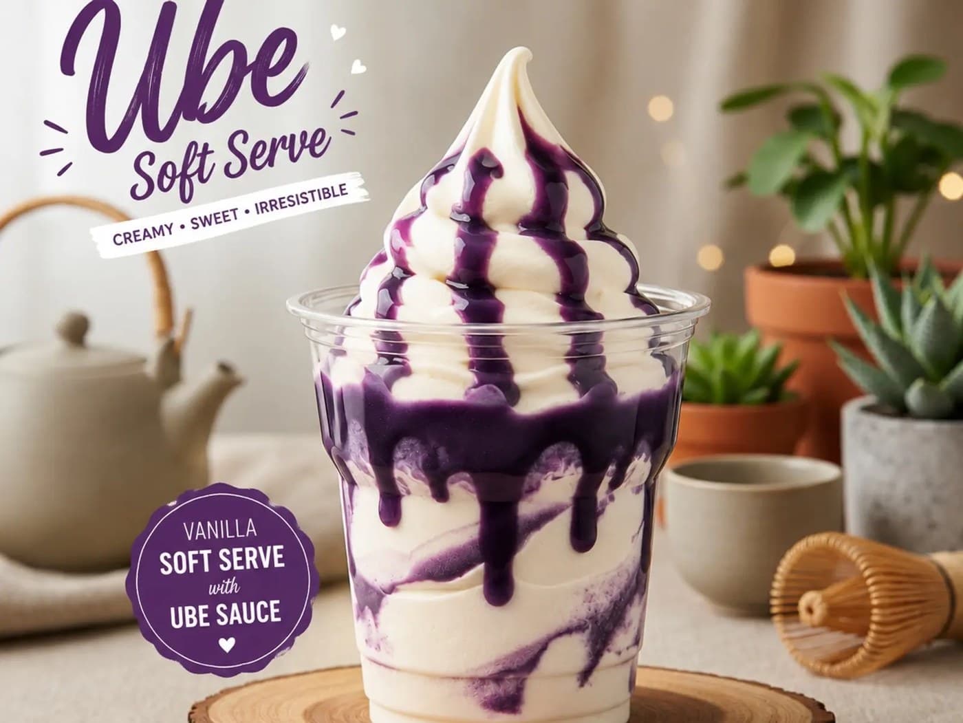 Ube Soft Serve
