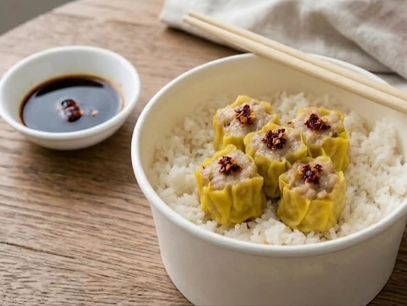 Chicken Siomai Rice