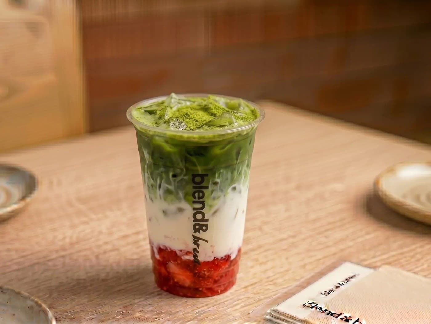 Strawberry Matcha Latte