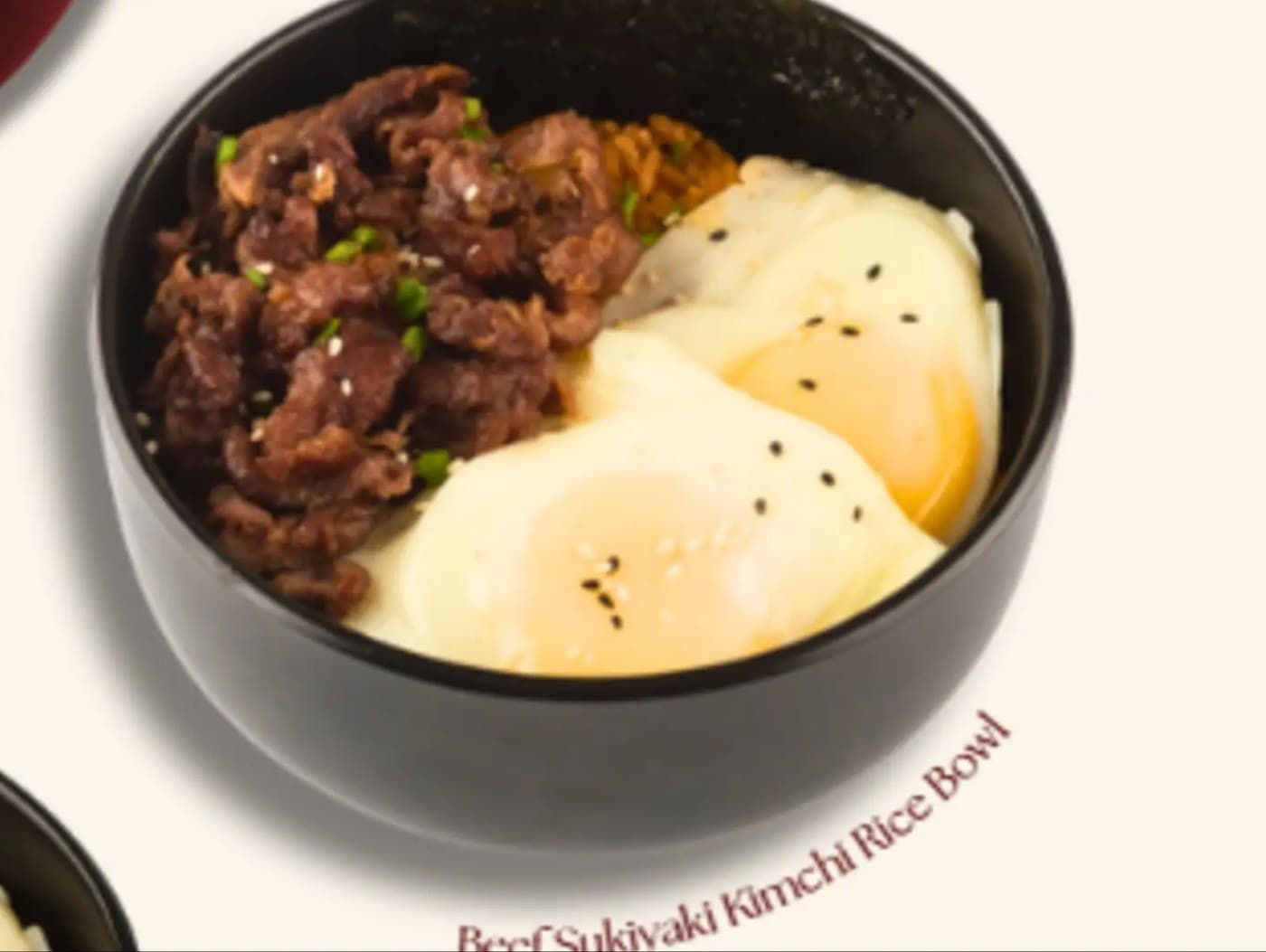 Beef Sukiyaki Kimchi Rice Bowl