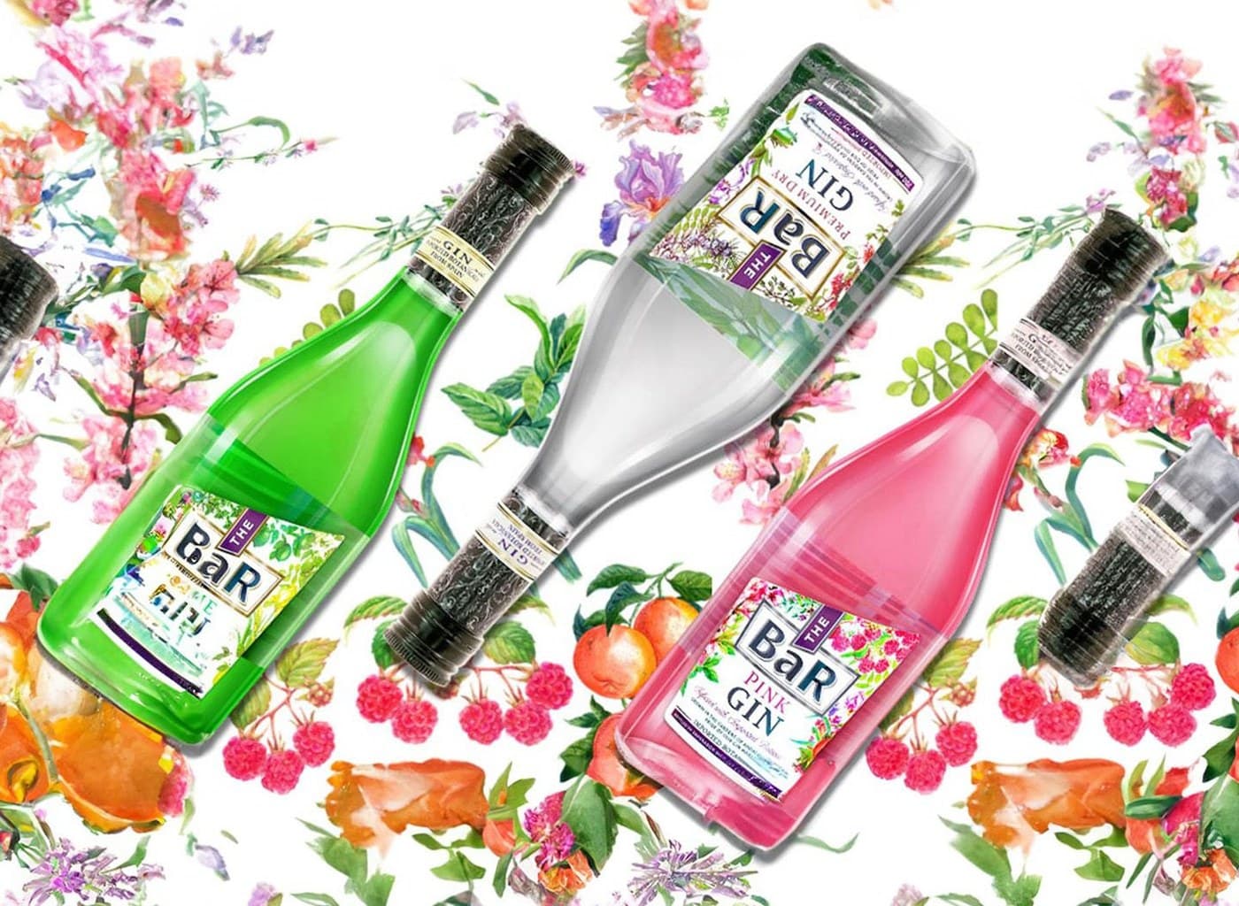 The Bar Premium Flavored Gin Set