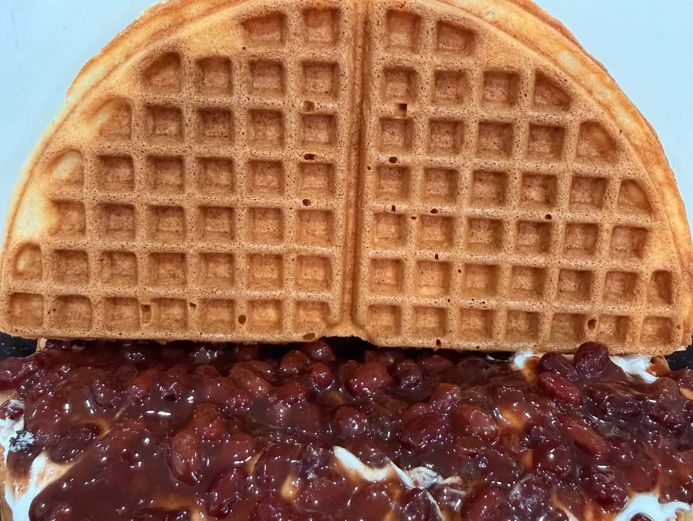 Korean Red bean waffle
