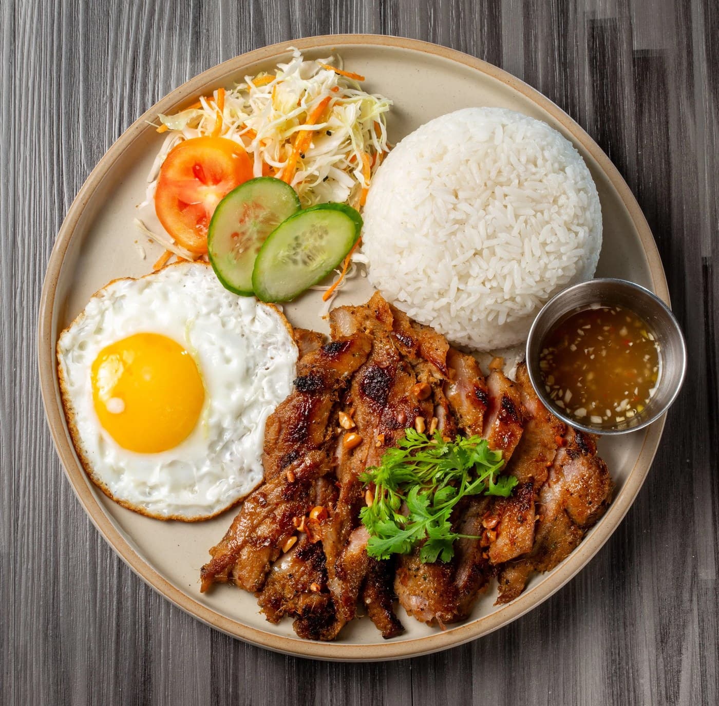 Vietnamese Lemongrass Pork with 2 Eggs