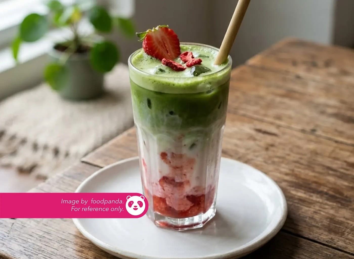 Iced Strawberry Matcha