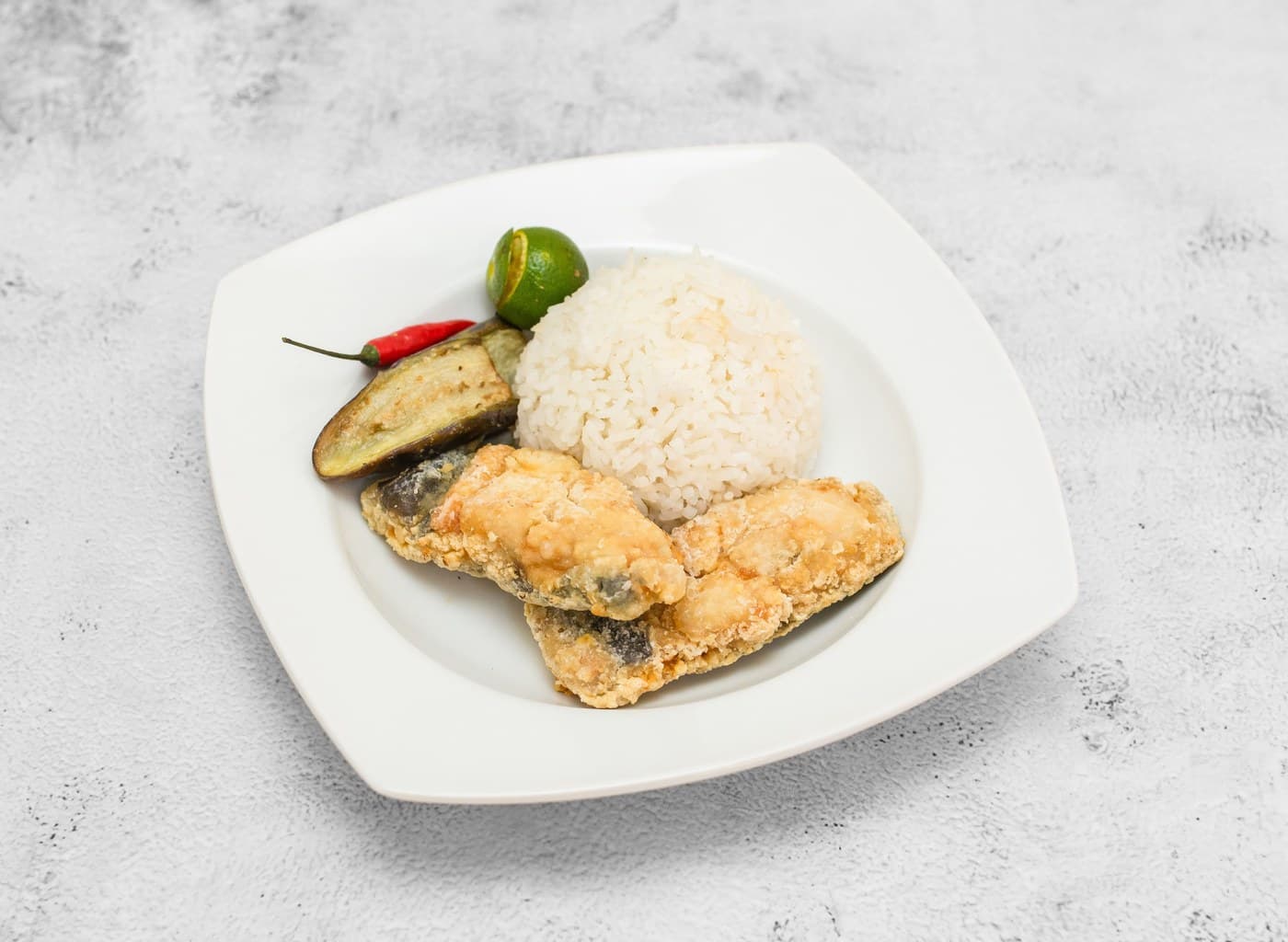 Crispy Bangus Fillet w/ Talong