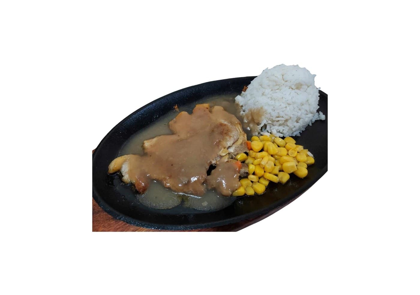 Sizzling Porkchop with Gravy