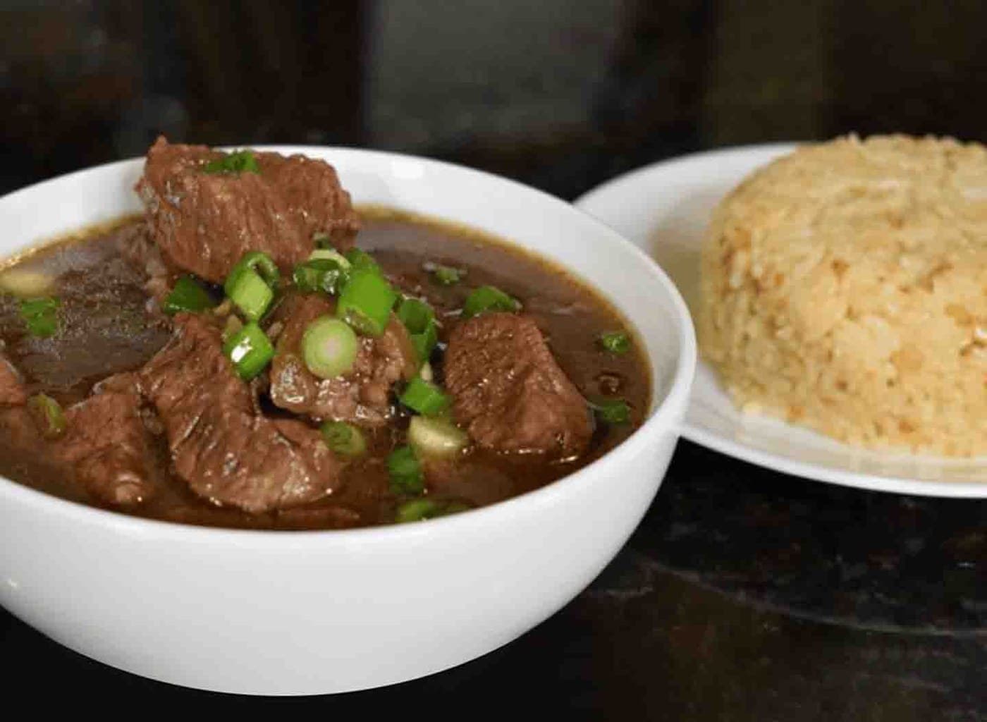Beef Pares Rice Meal