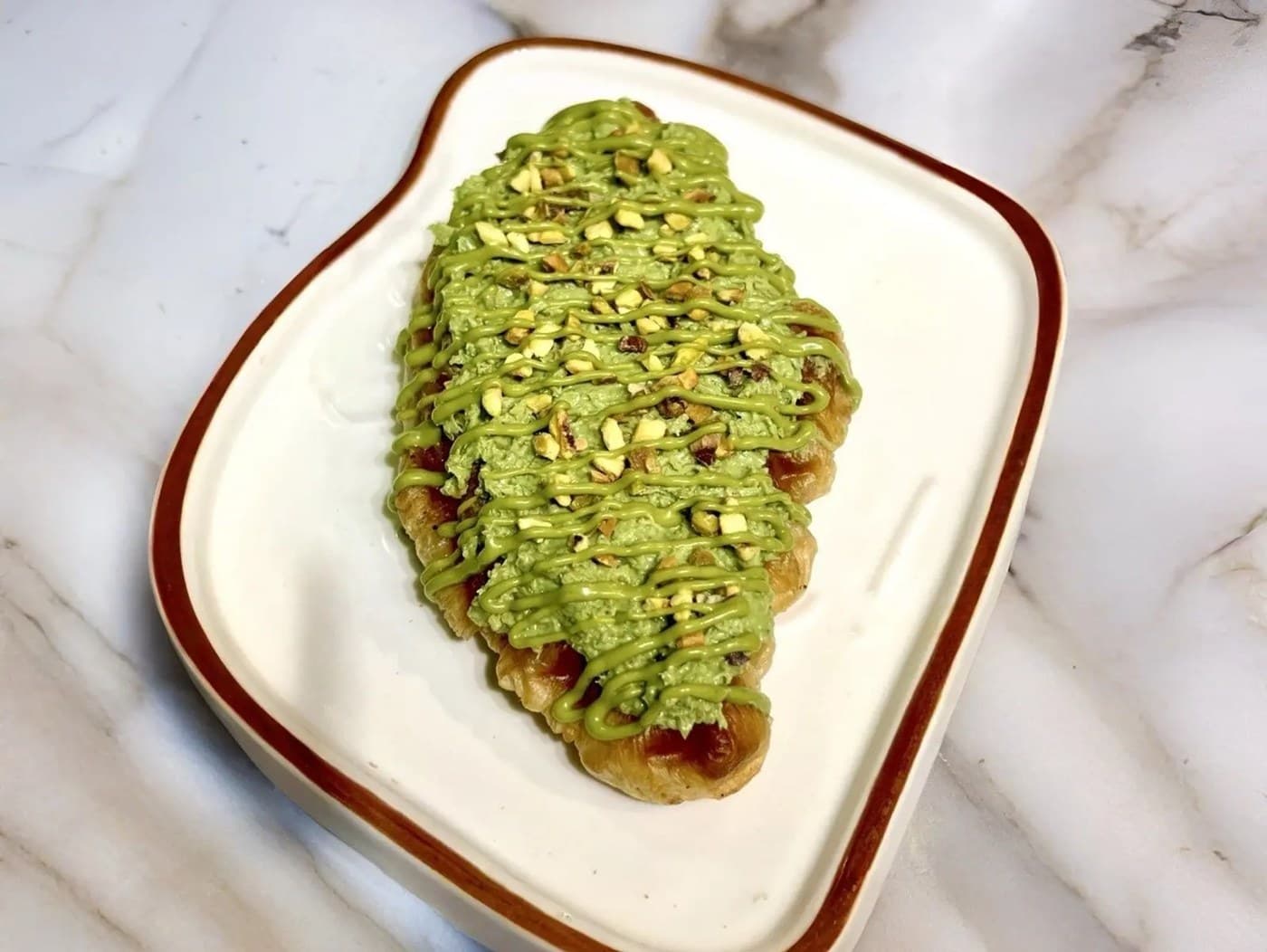 Pistachio Kataifi Croffle