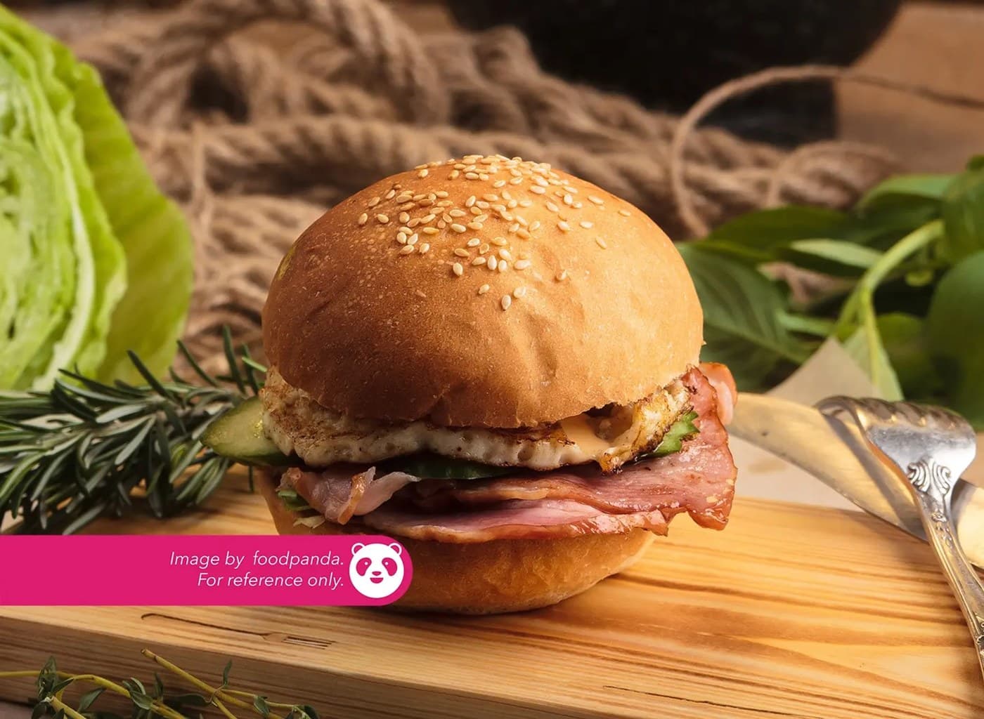 Ham & Egg Burger