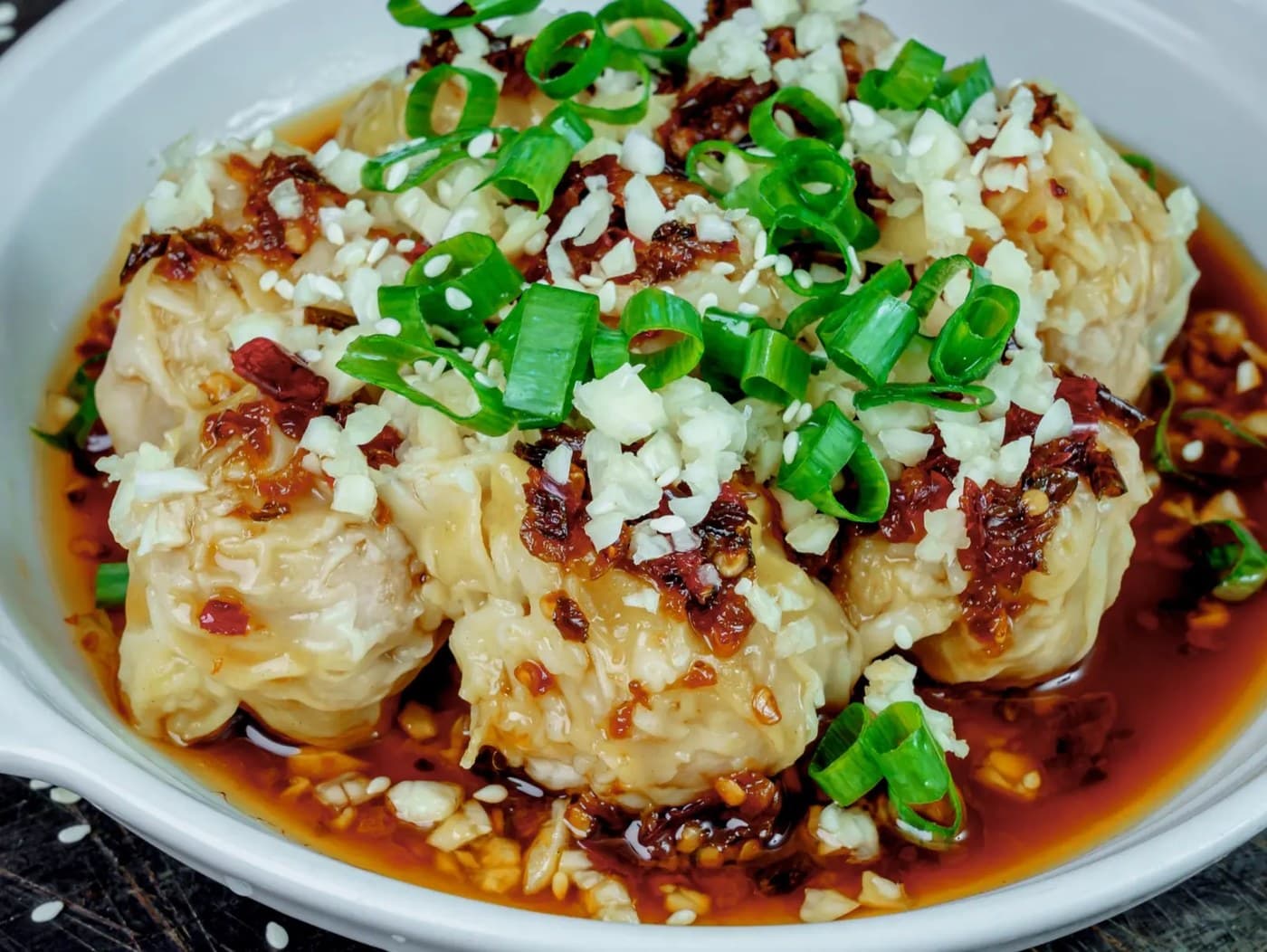 Spicy Szechuan Wonton (6 pcs)