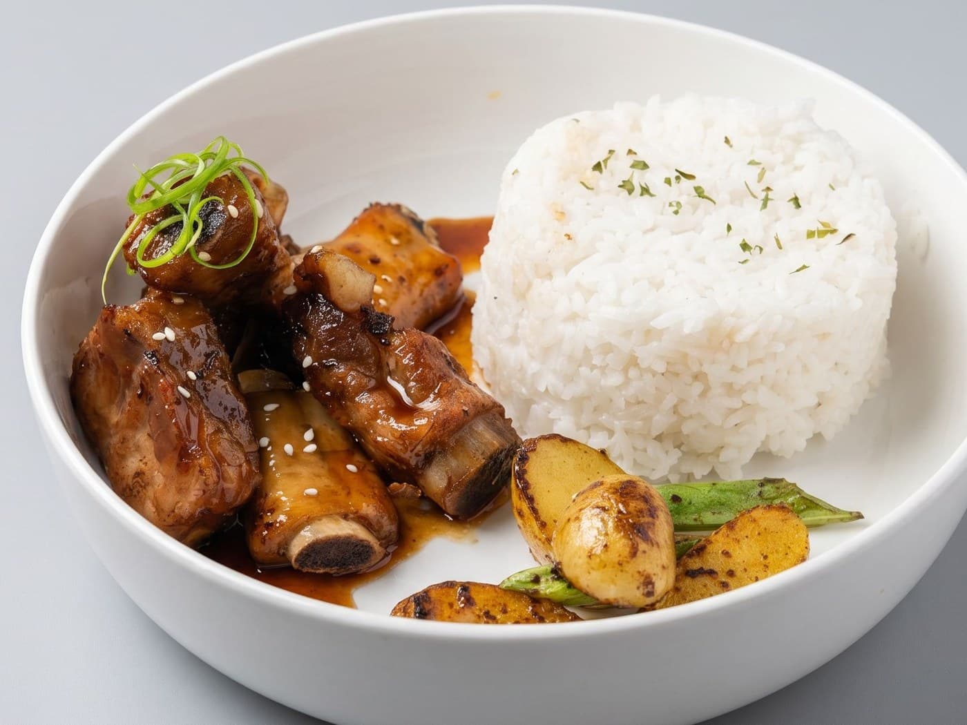 Glaze Pork Ribs Signature Rice Meals