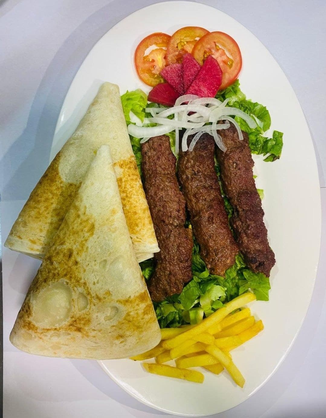 Beef Kebab Plate