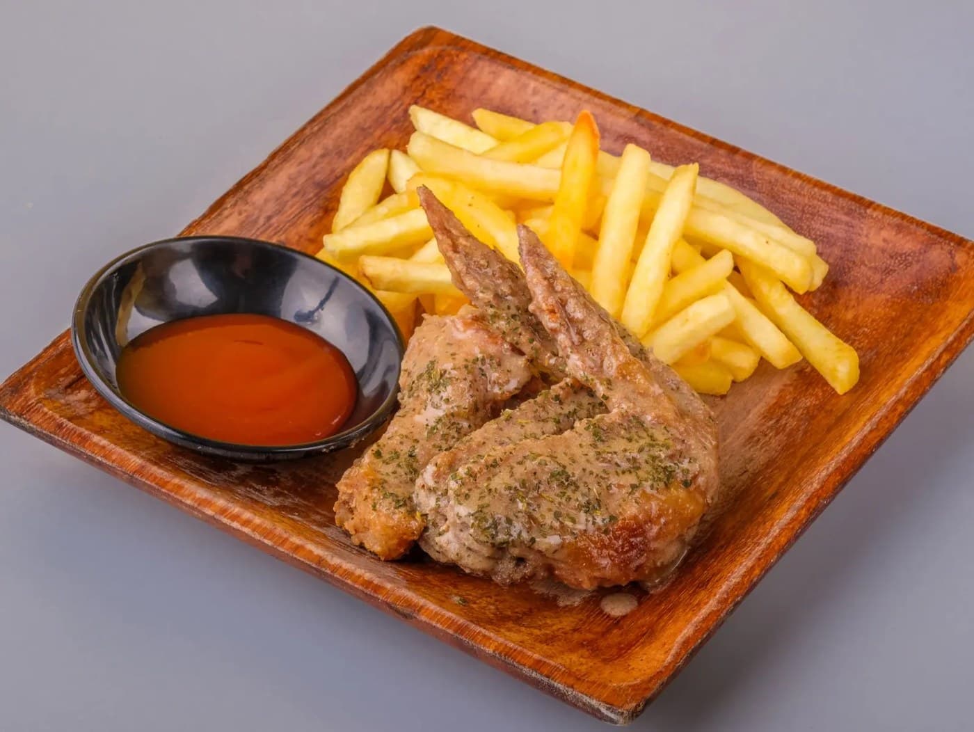 3B (3pcs wings with fries)