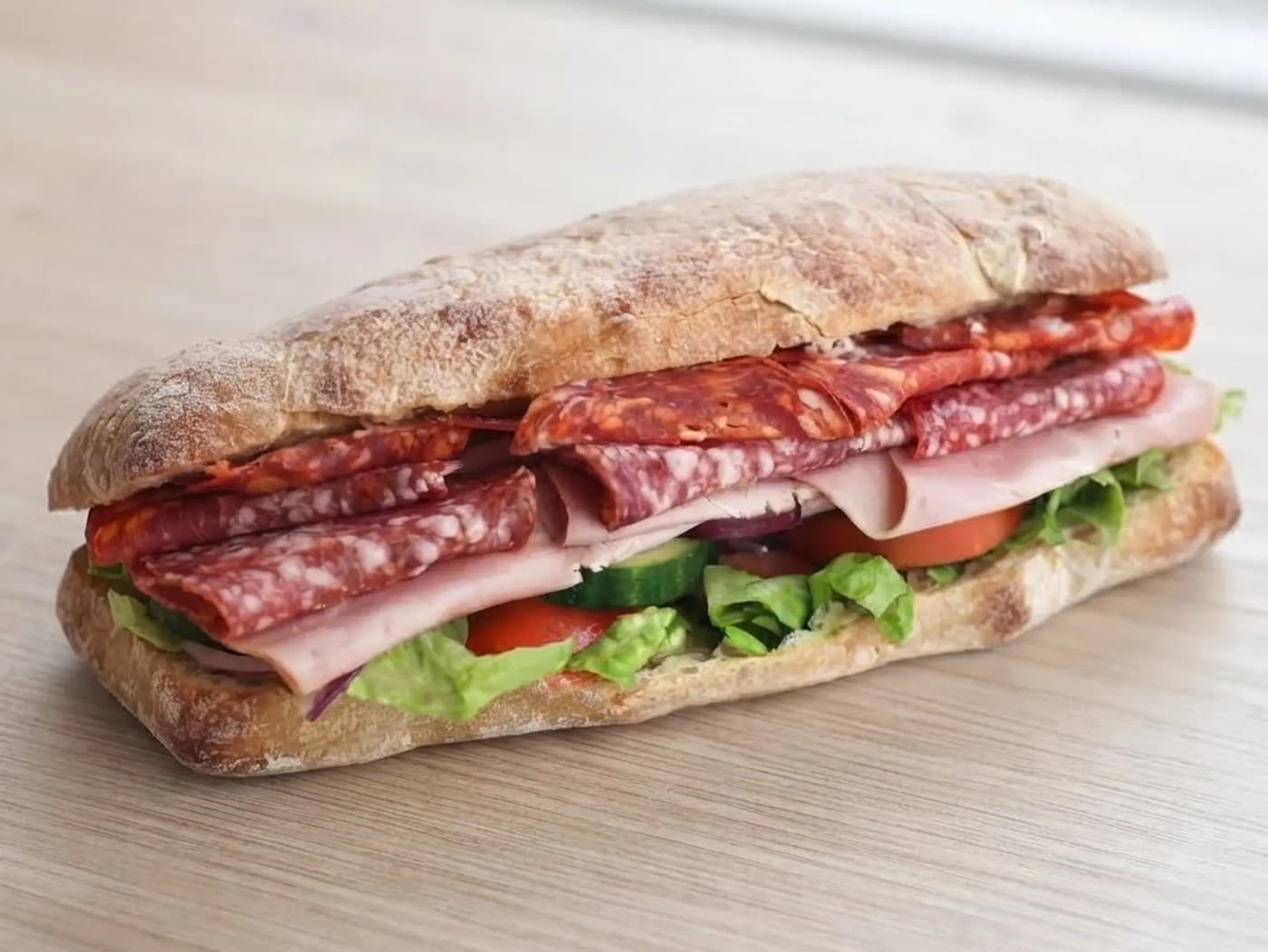 Authentic Salami Pepperoni Ham Submarine Butter L T 3SAL 3H  7 PEP