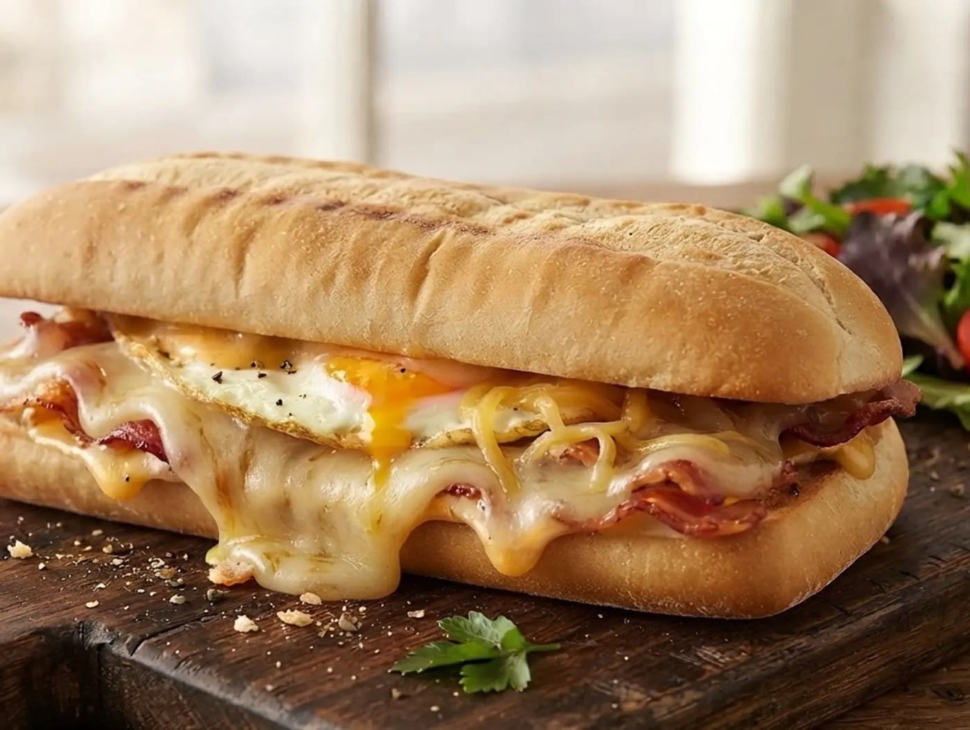 (NEW) Bacon Egg and Double Cheese Baguette CS BAC 2CHZ 2EGG