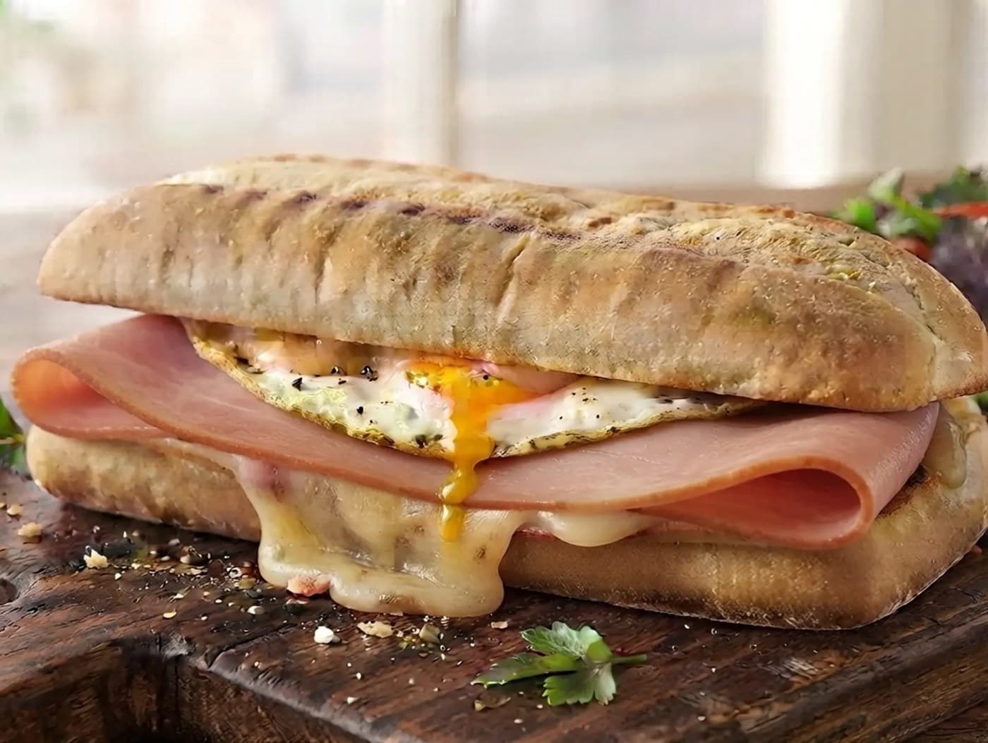 (NEW) Pork Ham, Egg and Double Cheese Baguette CS 2PH 2CHZ 2EGG