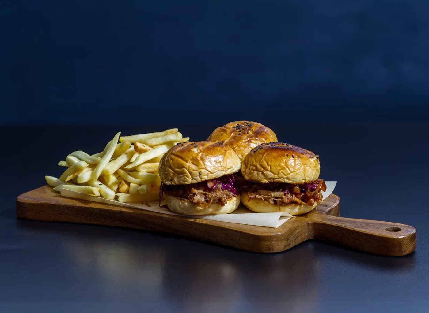 BBQ Pulled Pork Burger Sliders