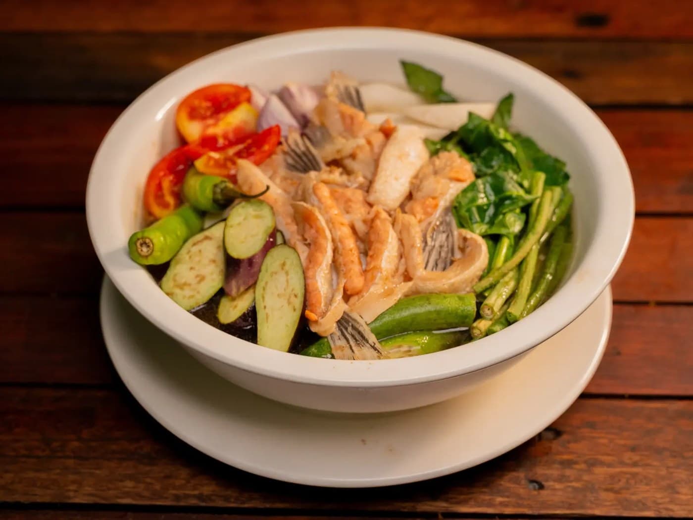 Sinigang na Salmon Soup