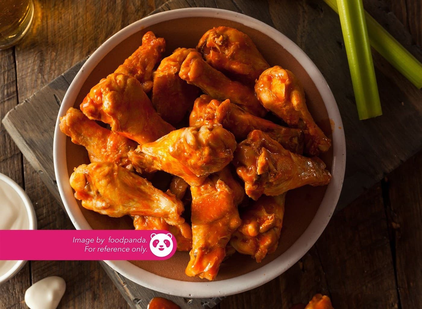 3Pcs Buffalo Wings (Meal)