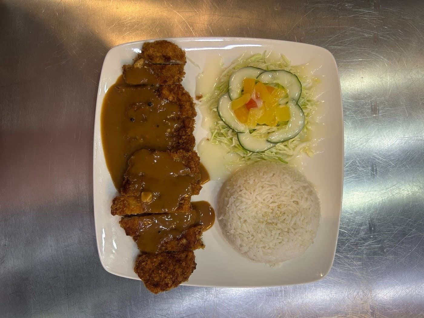 Cream cheese tonkatsu