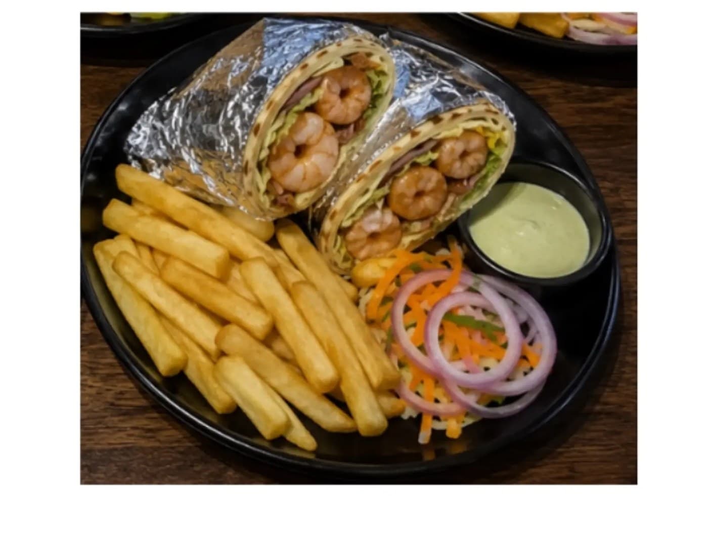 Shrimp Shawarma Wrap