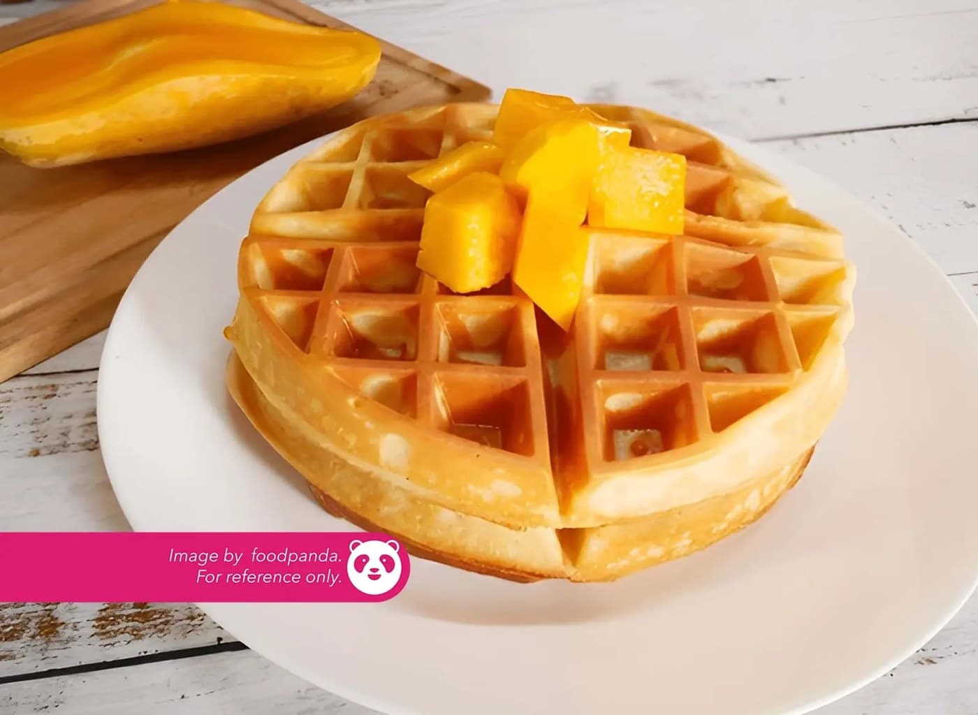 Waffle with Mango Jam