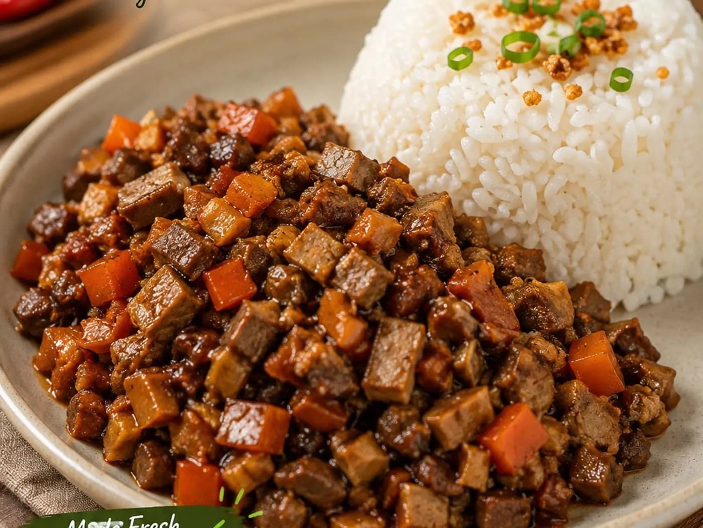 Bopis with rice