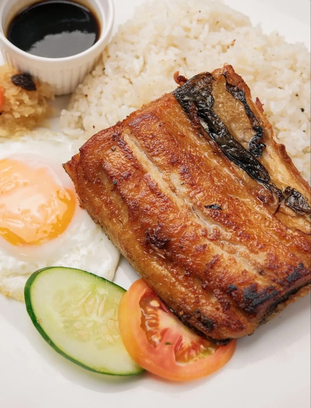 Bang-Silog With Balsamic Glaze