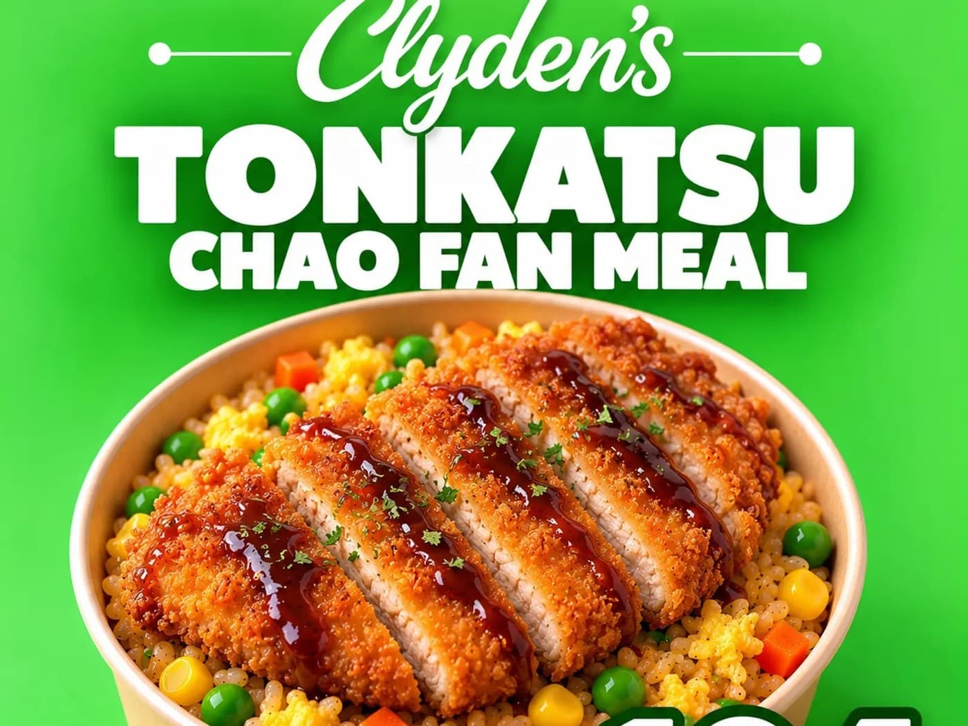 Tonkatsu with chao fan