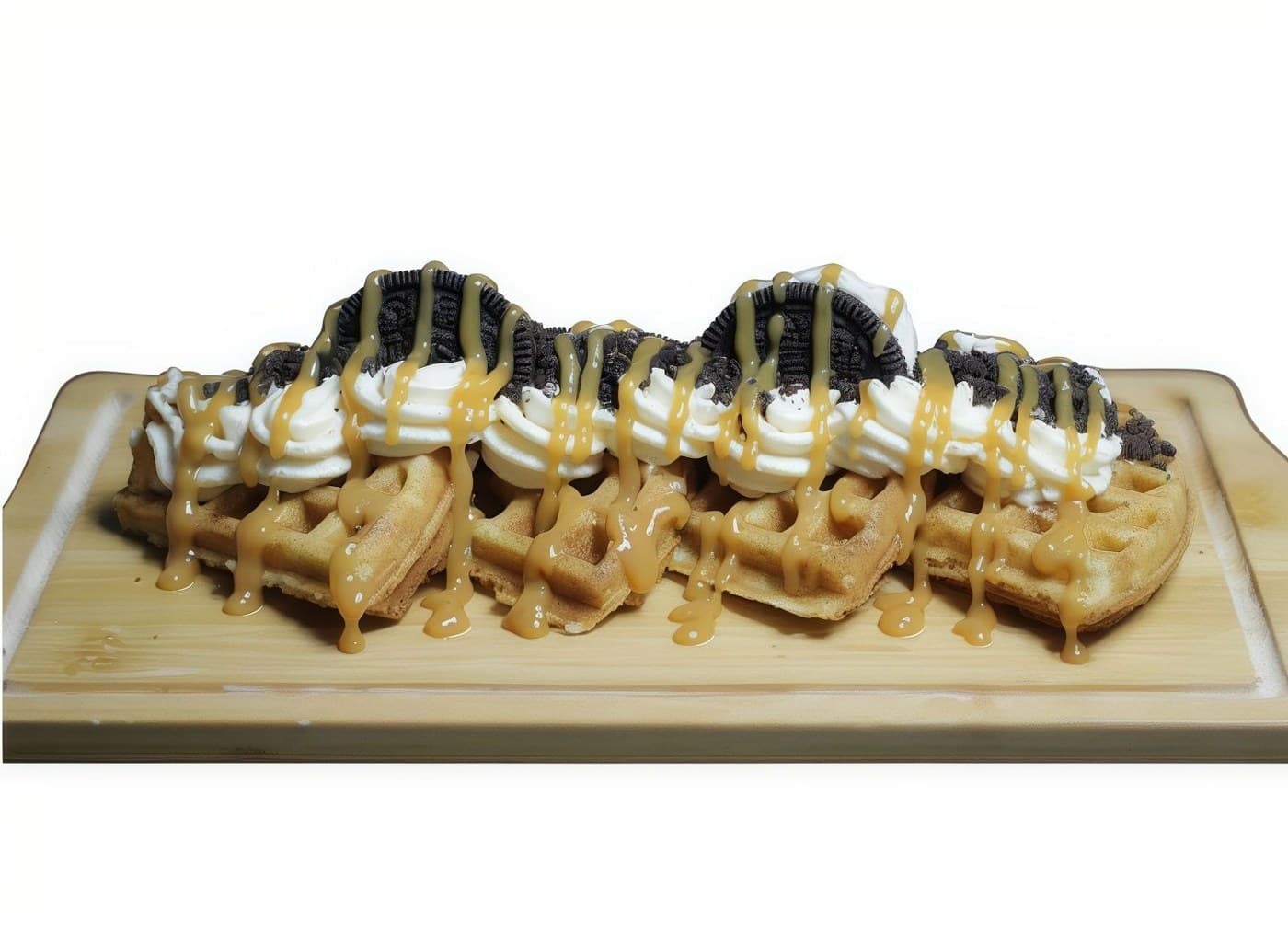 Oreo Caramel Waffle