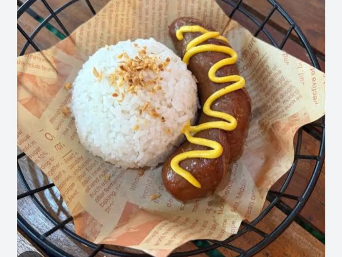 Hungarian sausage and rice