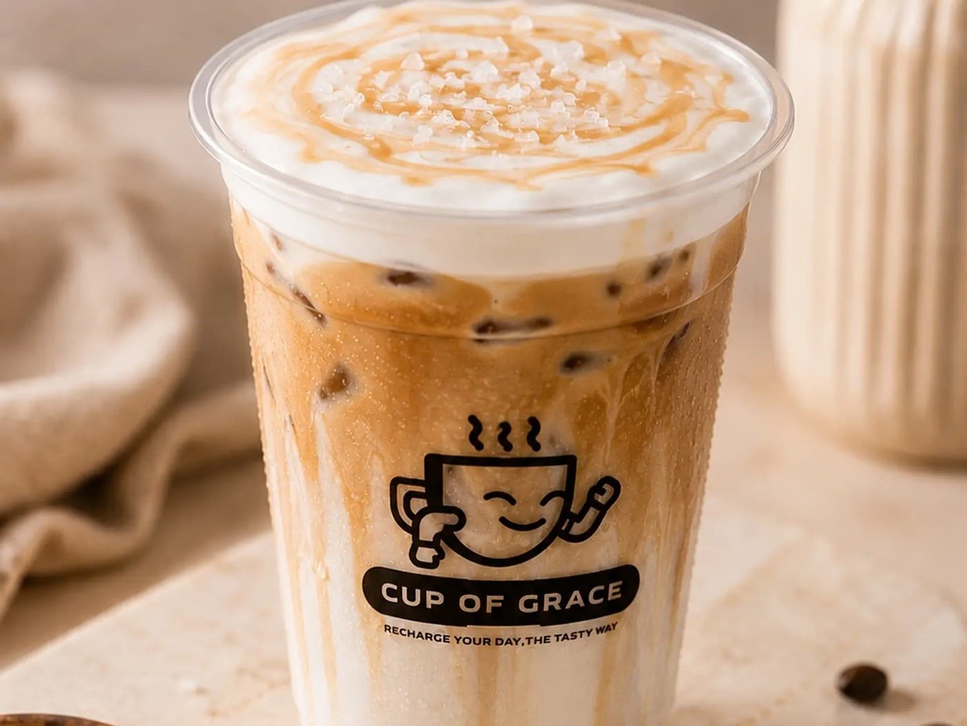 Sea Salt Latte with Bite cookies