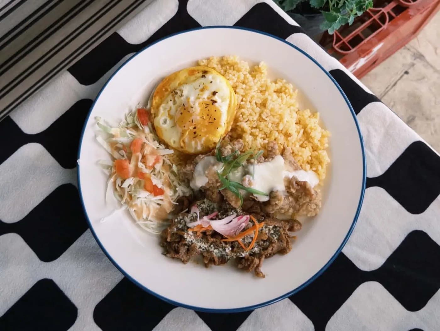 Beef Kebab with Southern Fried Chicken