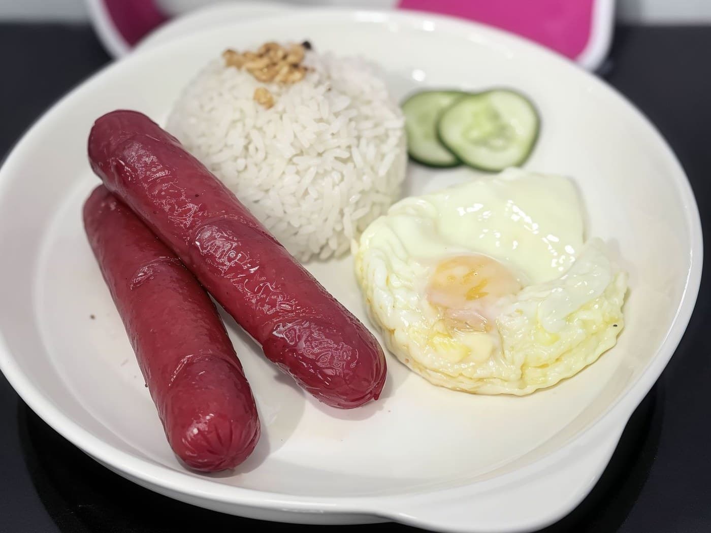 Hotdogwith Egg and Rice