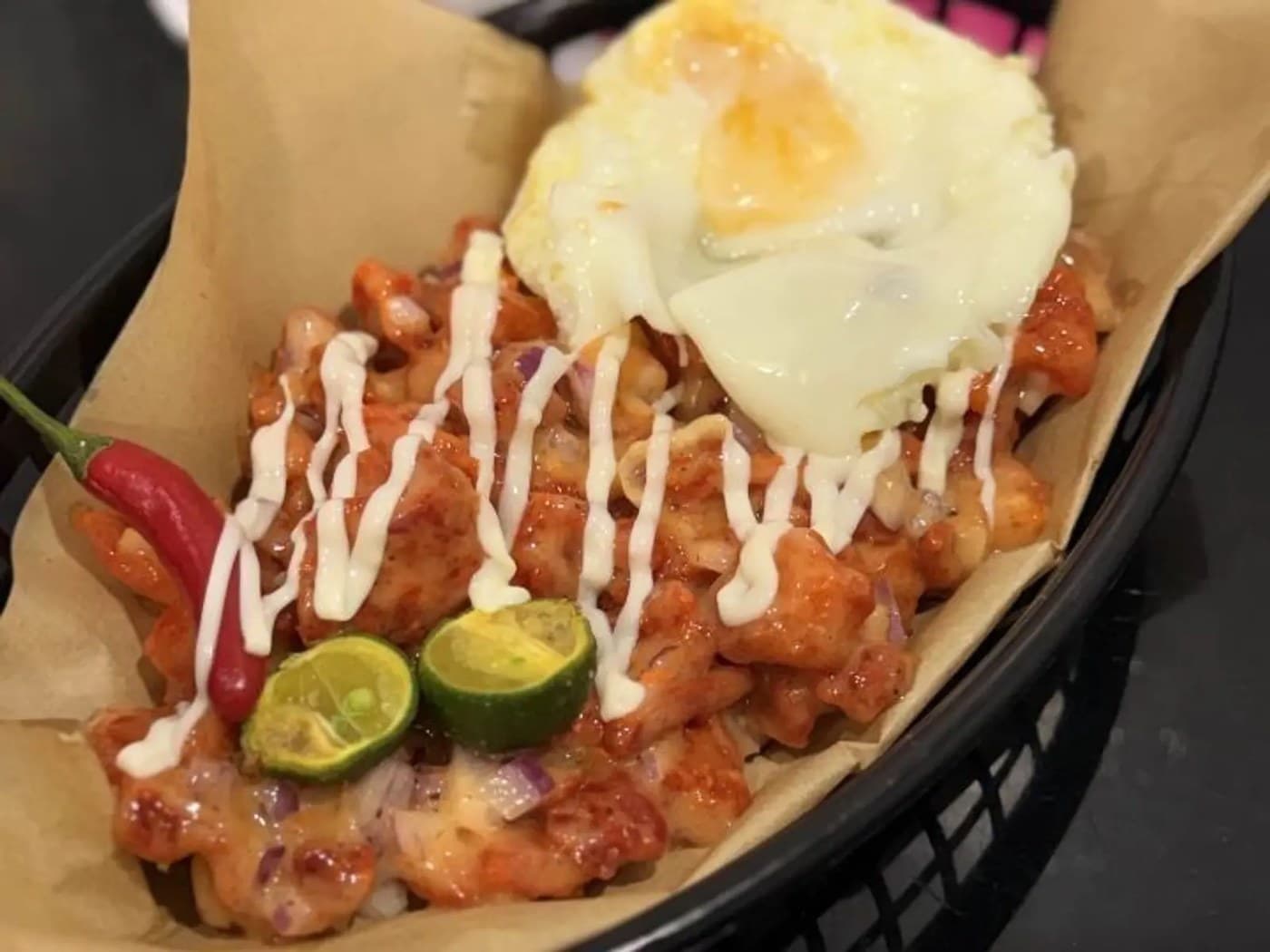 Binabad Sisig with Egg and Rice
