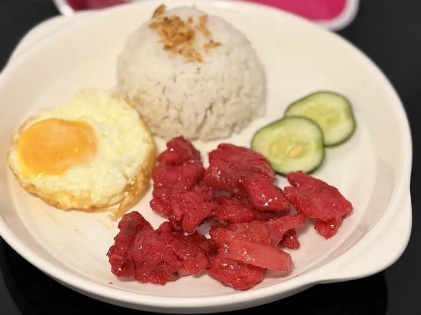 Tocino with Egg and Rice