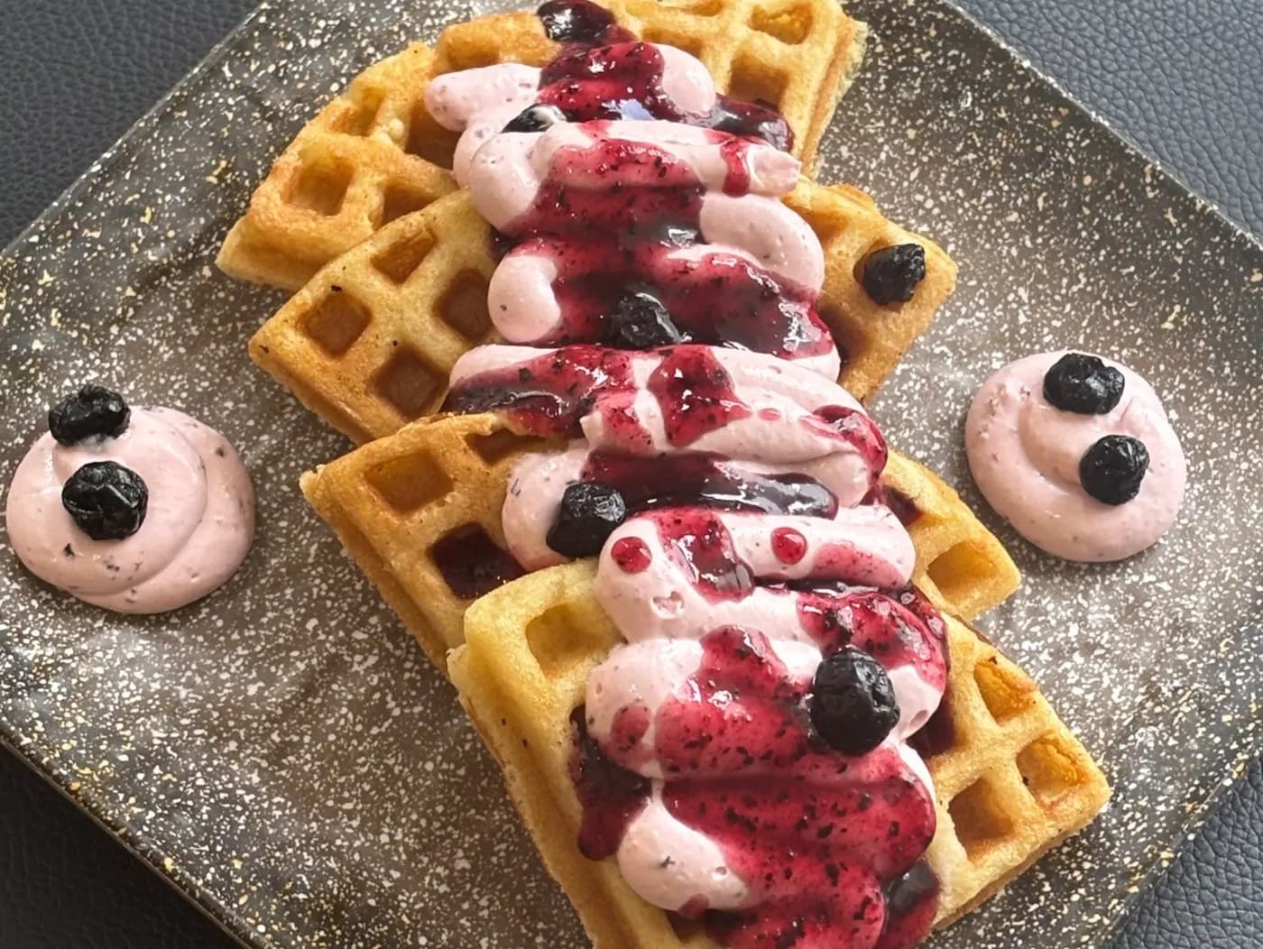 Blueberry Cheese waffle