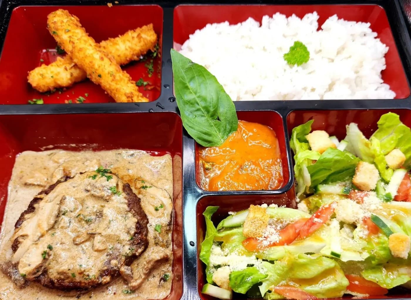 Bento Burger Steak