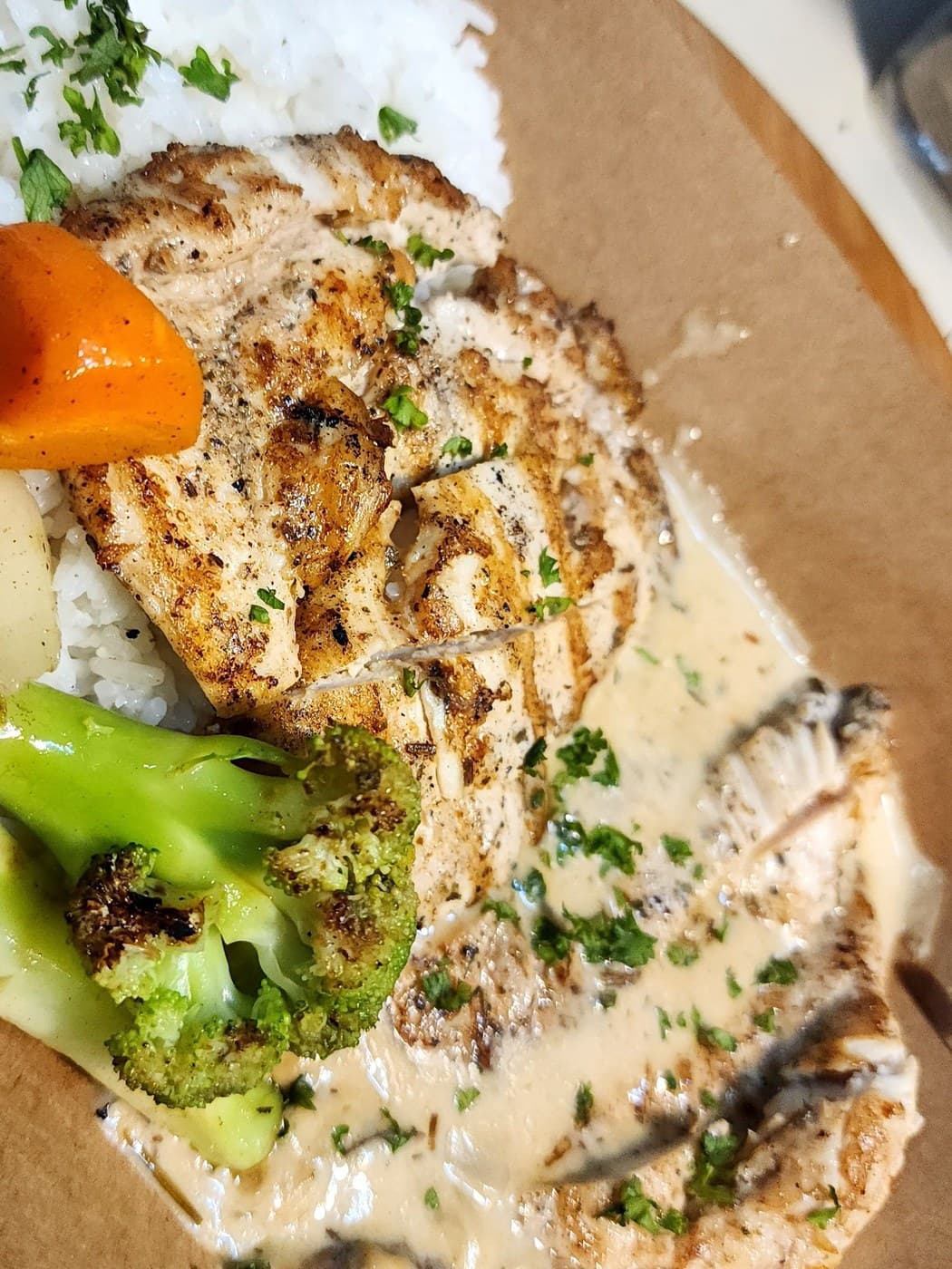Grilled Chicken with Mushroom Sauce