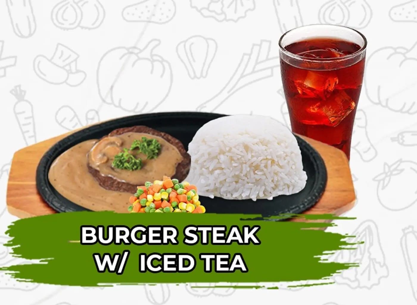 Sizzling Burger Steak