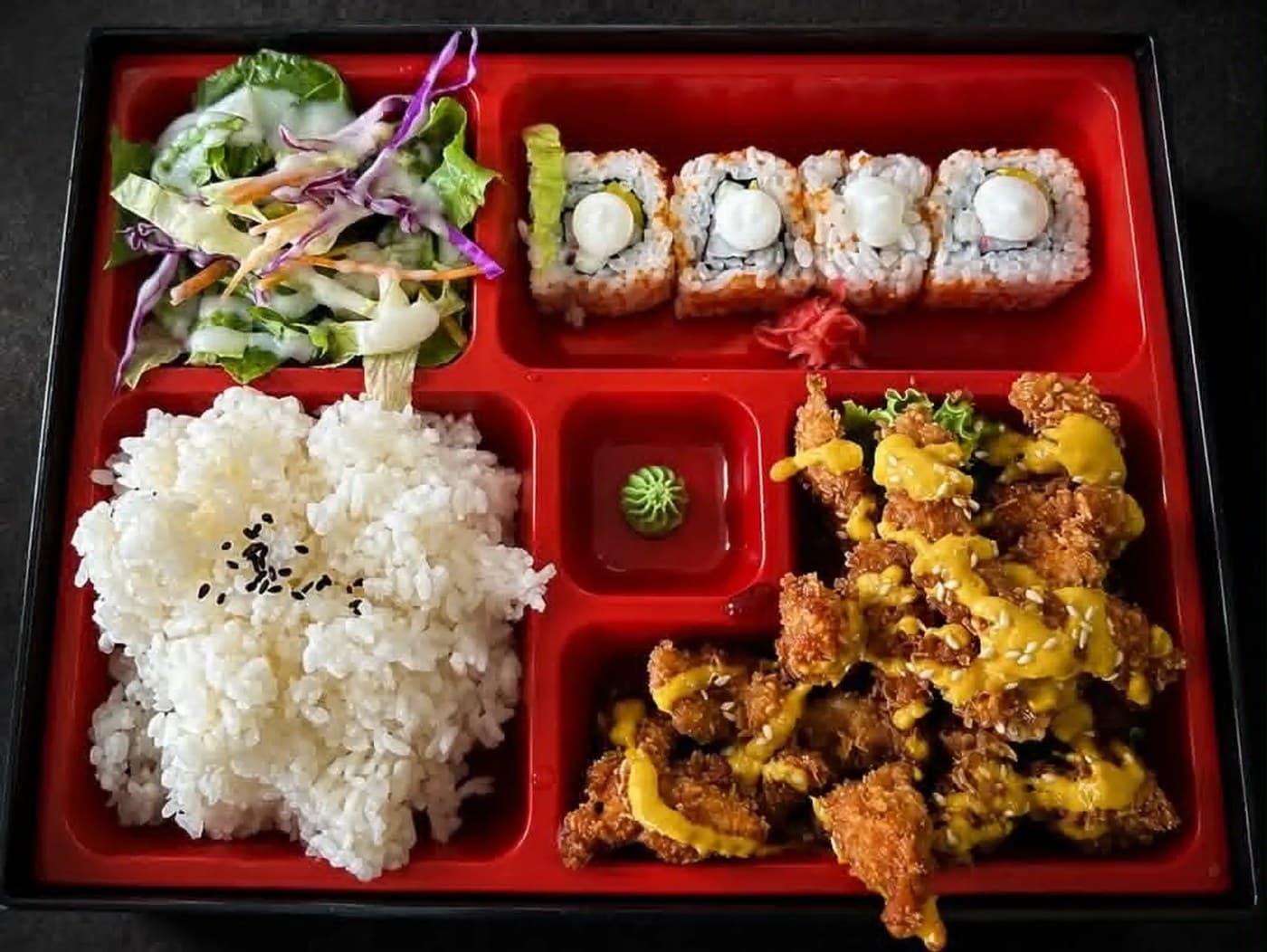Crunchy Chicken Lemon Bento